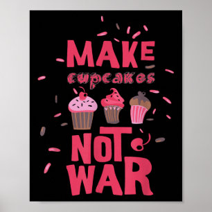 Affiche Faire de la cupcake pas la guerre