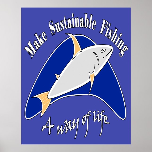 Affiche Faire de la pêche durable un mode de vie (Devant)