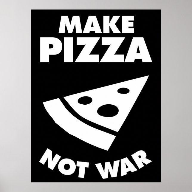 Affiche Faire de la pizza pas la guerre (Devant)