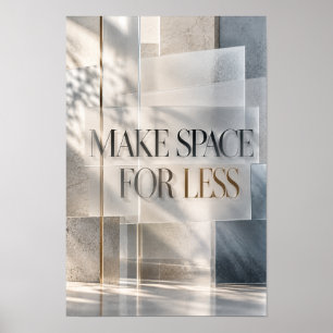 Affiche Faire de la place pour une typographie murale neut