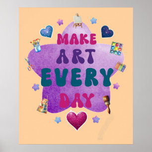 Affiche Faire de l'art tous les jours