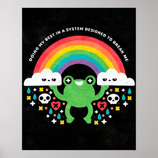 Affiche faire de mon mieux - imprimer (Devant)