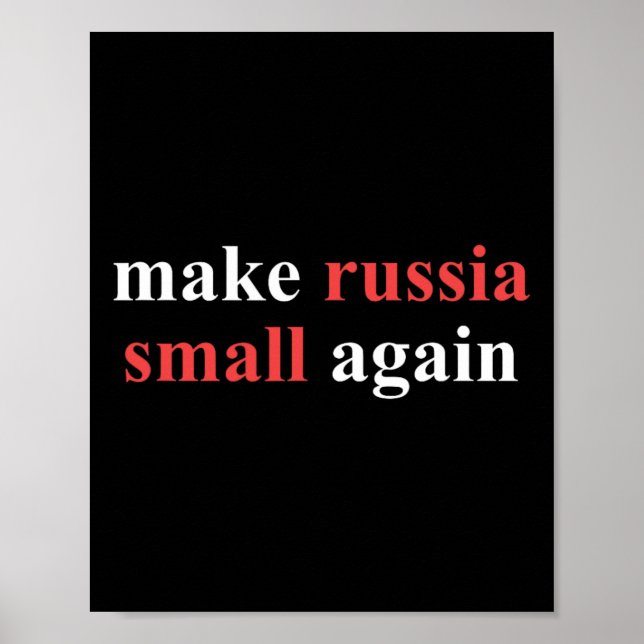 Affiche Faire de nouveau la Russie petite Déclaration poli (Devant)