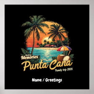 Affiche Faire des souvenirs Punta Cana voyage en famille 2