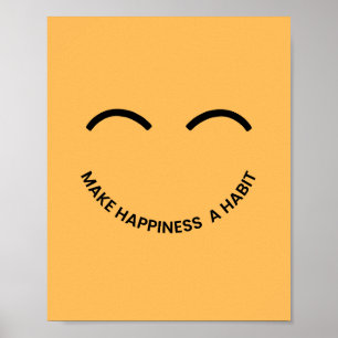 Affiche Faire du bonheur une habitude