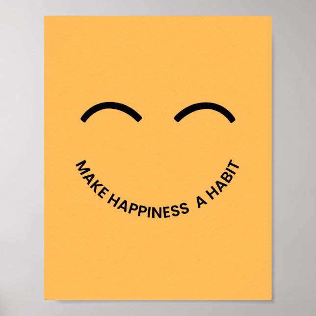Affiche Faire du bonheur une habitude (Devant)