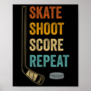 Affiche Faire du skate Tirer Marquer Répéter Gras Motivati