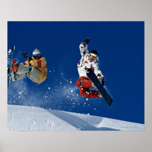 Affiche Faire du surf des neiges 8