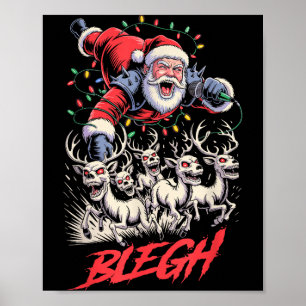 Affiche Faire du traîneau dans le métal de fosse Blegh Noë