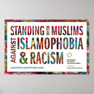 Affiche Faire face aux musulmans contre l'islamophobie et