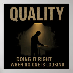 Affiche Faire les choses correctement - Motivation de l'in