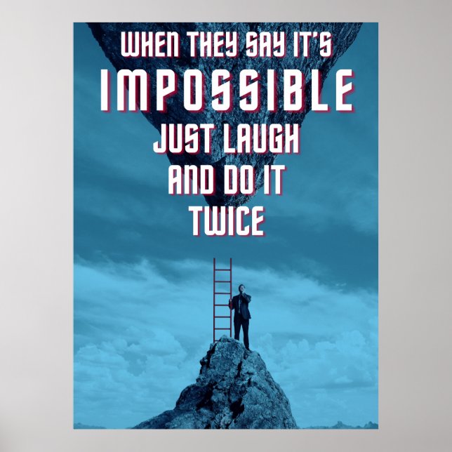 Affiche Faire l'impossible - Deux fois (Devant)