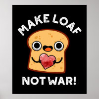 Faire Pain Pas Guerre Drôle Positif Pun Pain Foncé