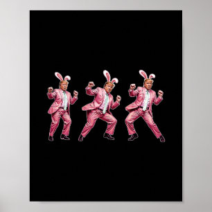 Affiche Faire Pâques Grande à nouveau Drôle de Lapin Trump
