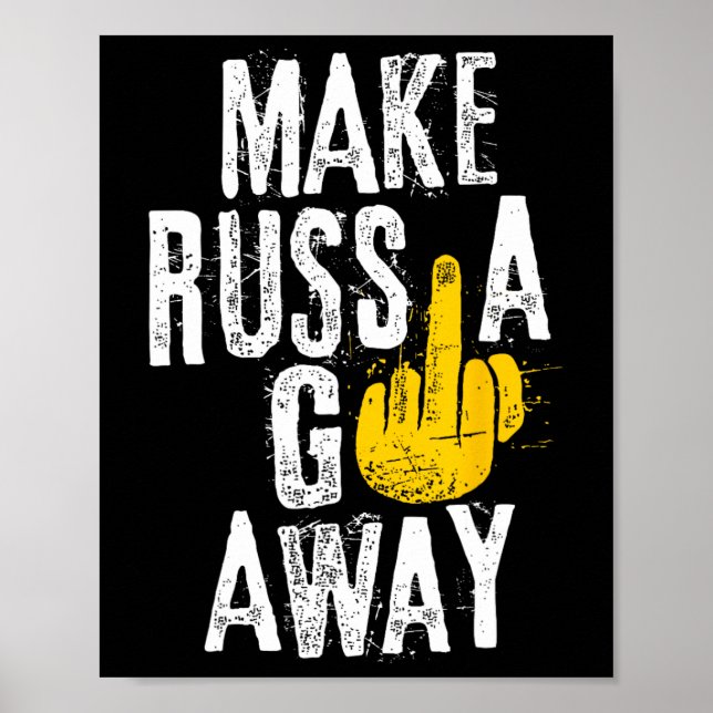 Affiche Faire partir la Russie  (Devant)