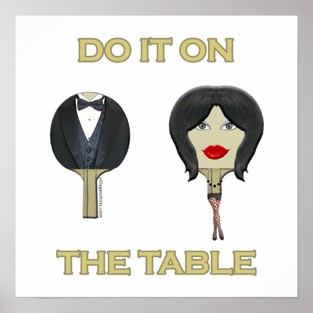 Affiche Faire Ping Pong Table (Devant)