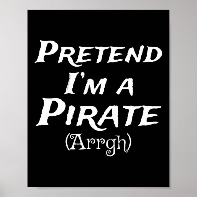 Affiche Faire semblant d'être un Pirate Arrgh Costume Part (Devant)