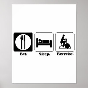 Affiche faire un exercice de sommeil
