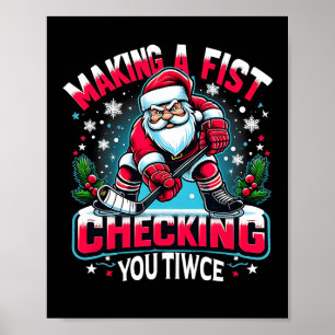 Affiche Faire une Fist en vérifiant votre deux fois Noël P