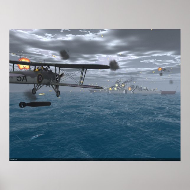 Affiche Fairey Swordfish - Sink the Bismarck (Devant)