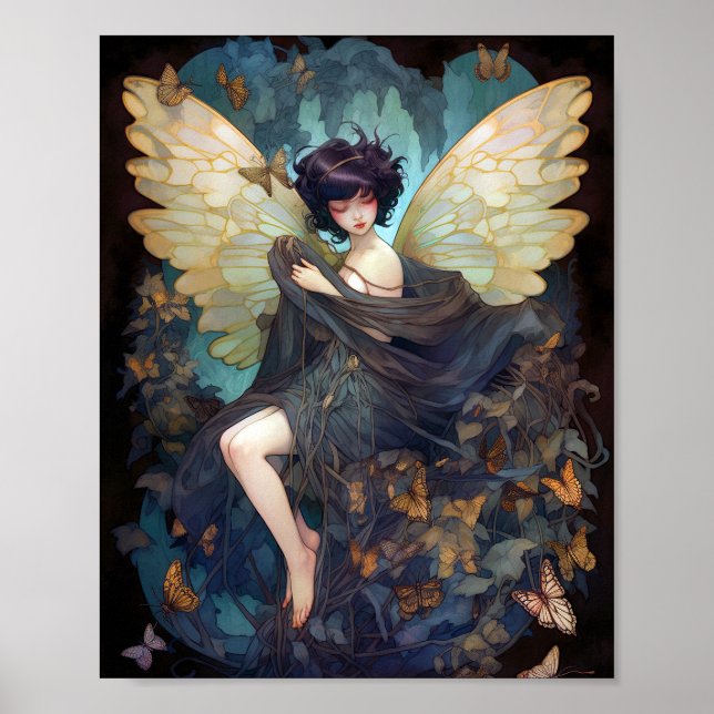 Affiche Fairy Girl'Imaginaire Art (Devant)