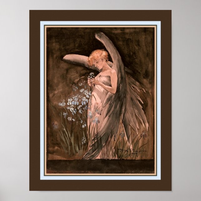 Affiche "Fairy in Irises" Doris Wheeler vers 1888 (Devant)