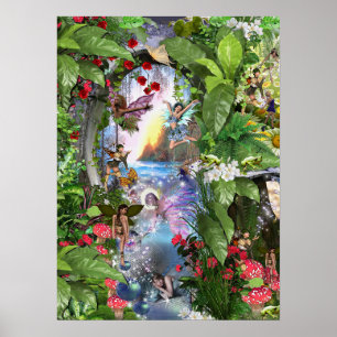 Affiche Fairy Kingdom forest dreamland imaginaires histoir
