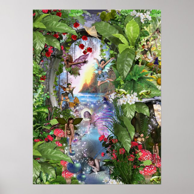 Affiche Fairy Kingdom forest dreamland imaginaires histoir (Devant)