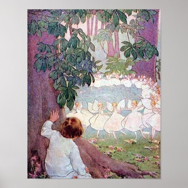 Affiche Fairy Ring Danse Fairy Art Vintage (Devant)