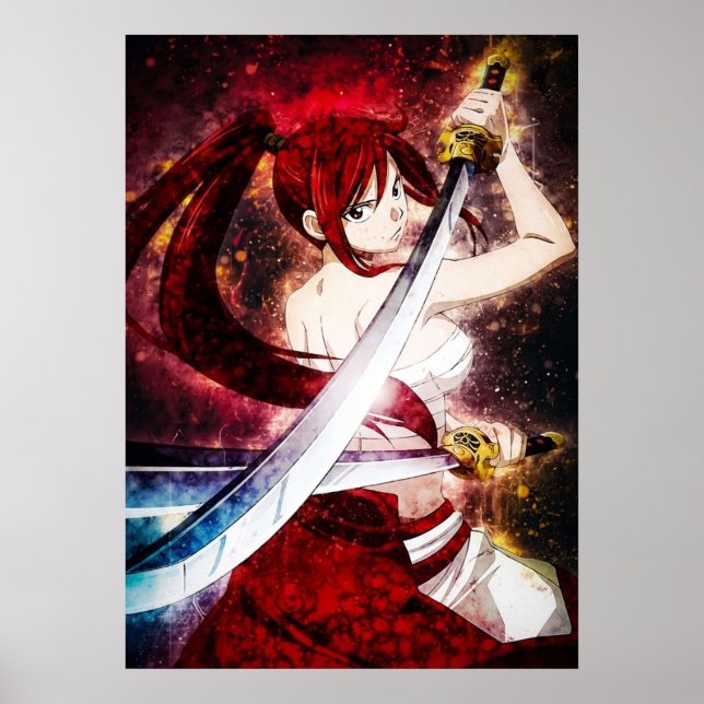 Affiche Fairy Tail Erza Scarlet (Devant)