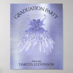 Affiche Fairy Wing Lavender Gown Fleur d'iridescente vio