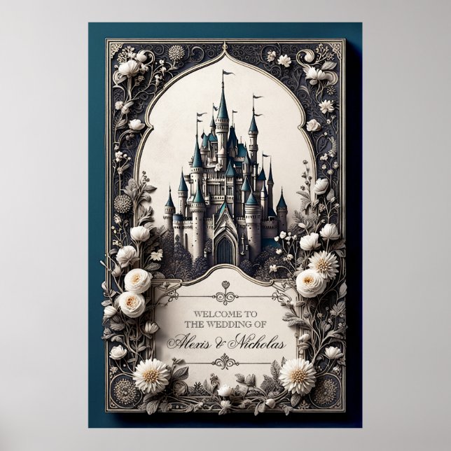 Affiche Fairytale Floral Castle (Devant)