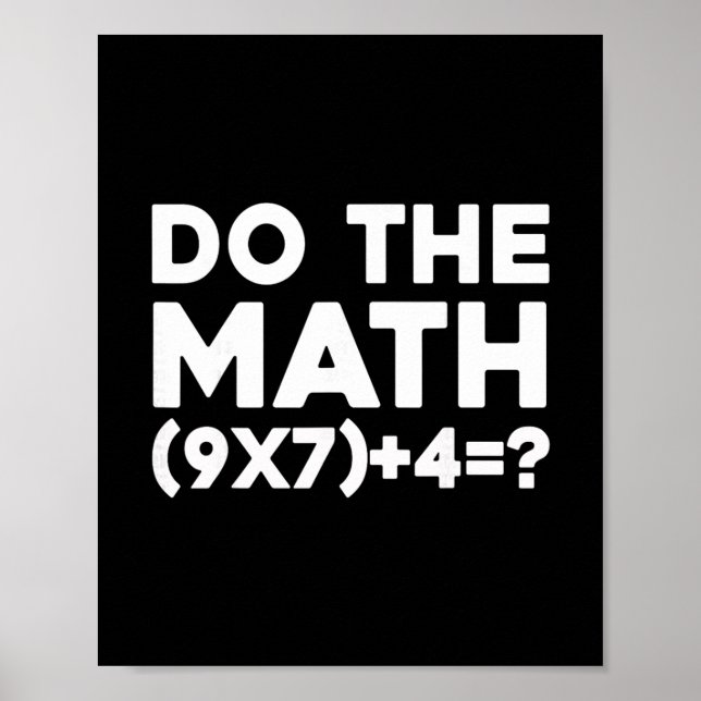 Affiche Fais Le Calcul 67 Mème 1  (Devant)