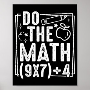 Affiche Fais Le Calcul 67 Meme 6 7 Drôle Six Sept Femmes