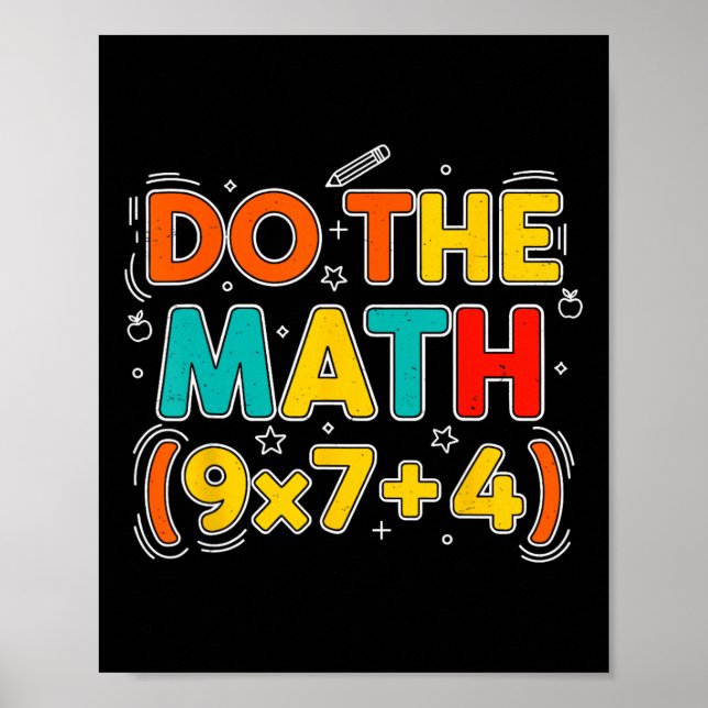 Affiche Fais Le Calcul 67 Mème 6 7 Drôle Six Sept Femmes T (Devant)