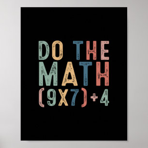Affiche Fais Le Calcul 67 Mème Drôle Six Sept Hommes Femme