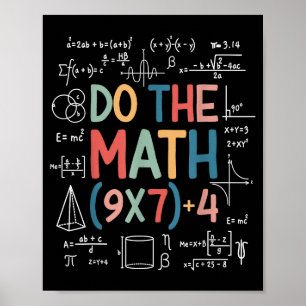 Affiche Fais Le Calcul 67 Mème Drôle Six Sept Prof De Math
