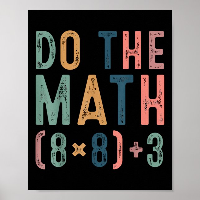 Affiche Fais Le Calcul 67 Mème Drôle Six Sept Professeur F (Devant)