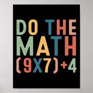 Affiche Fais Le Calcul 67 Six Sept Mème Enseignant Élève H