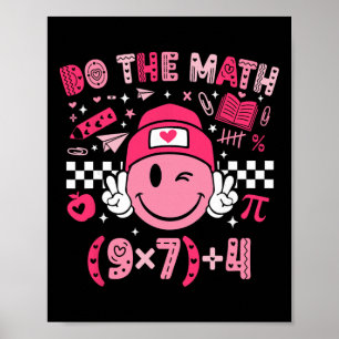 Affiche Fais Le Calcul Six Sept 76 Mème Saint-Valentin Mat