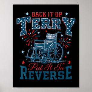 Affiche Fais-le en arrière Terry Mets-le en marche arrière