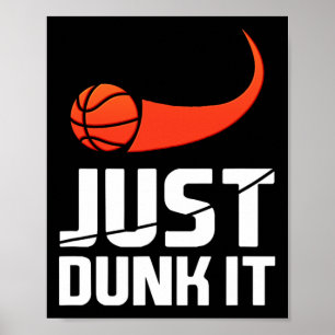 Affiche Fais-Le ! Joueur de basket-ball Slam Dunk Cadeau