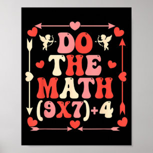 Affiche Fais l'équation mathématique Saint-Valentin Prof d