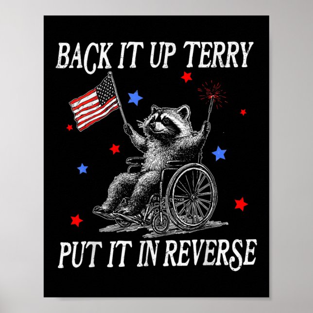 Affiche Fais marche arrière Terry Mets-le en marche arrièr (Devant)
