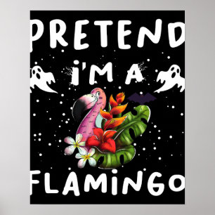 Affiche Fais semblant que je suis un déguisement d'Hallowe