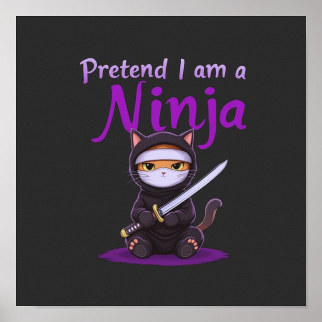Affiche Fais semblant que je suis un ninja - Costume d'Hal (Devant)