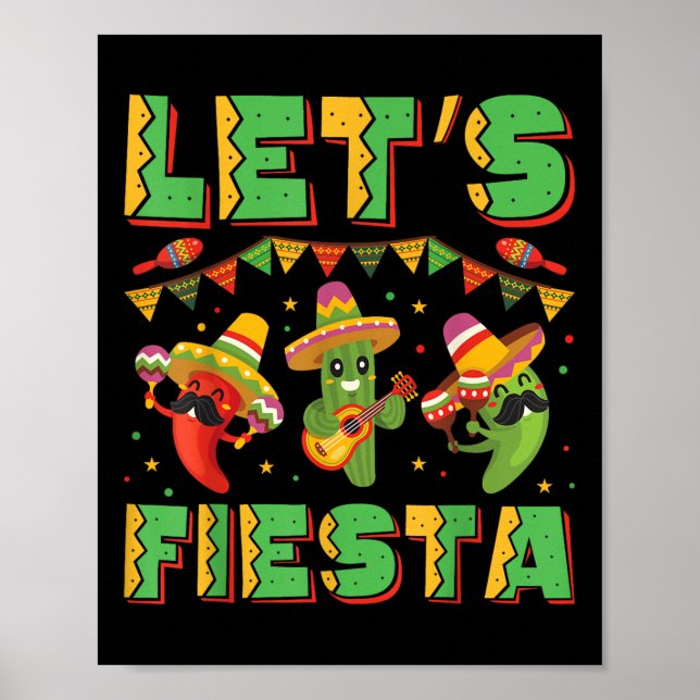 Affiche Faisons de la Fiesta Cinco De Mayo des fêtes mexic (Devant)