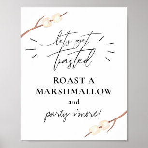 Affiche Faisons griller une guimauve S'more