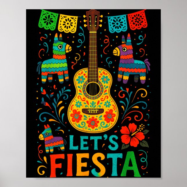 Affiche Faisons la fête - fête mexicaine cinco de mayo  (Devant)