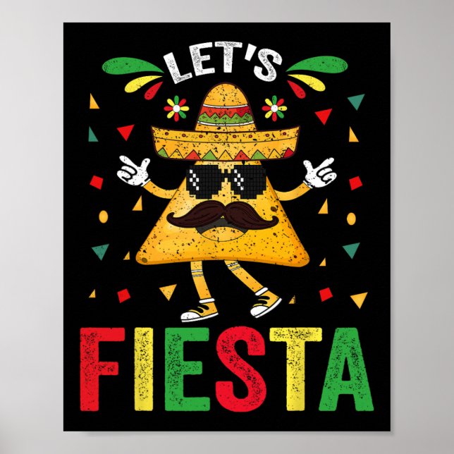 Affiche Faisons la fête mexicaine Cinco De Mayo  (Devant)